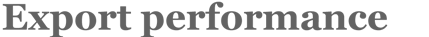 export performance
